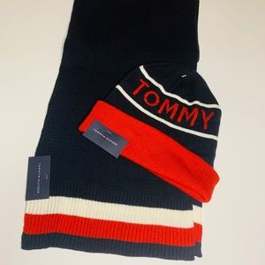 New Tommy Hilfiger Hat & Scarf Set - SOLD